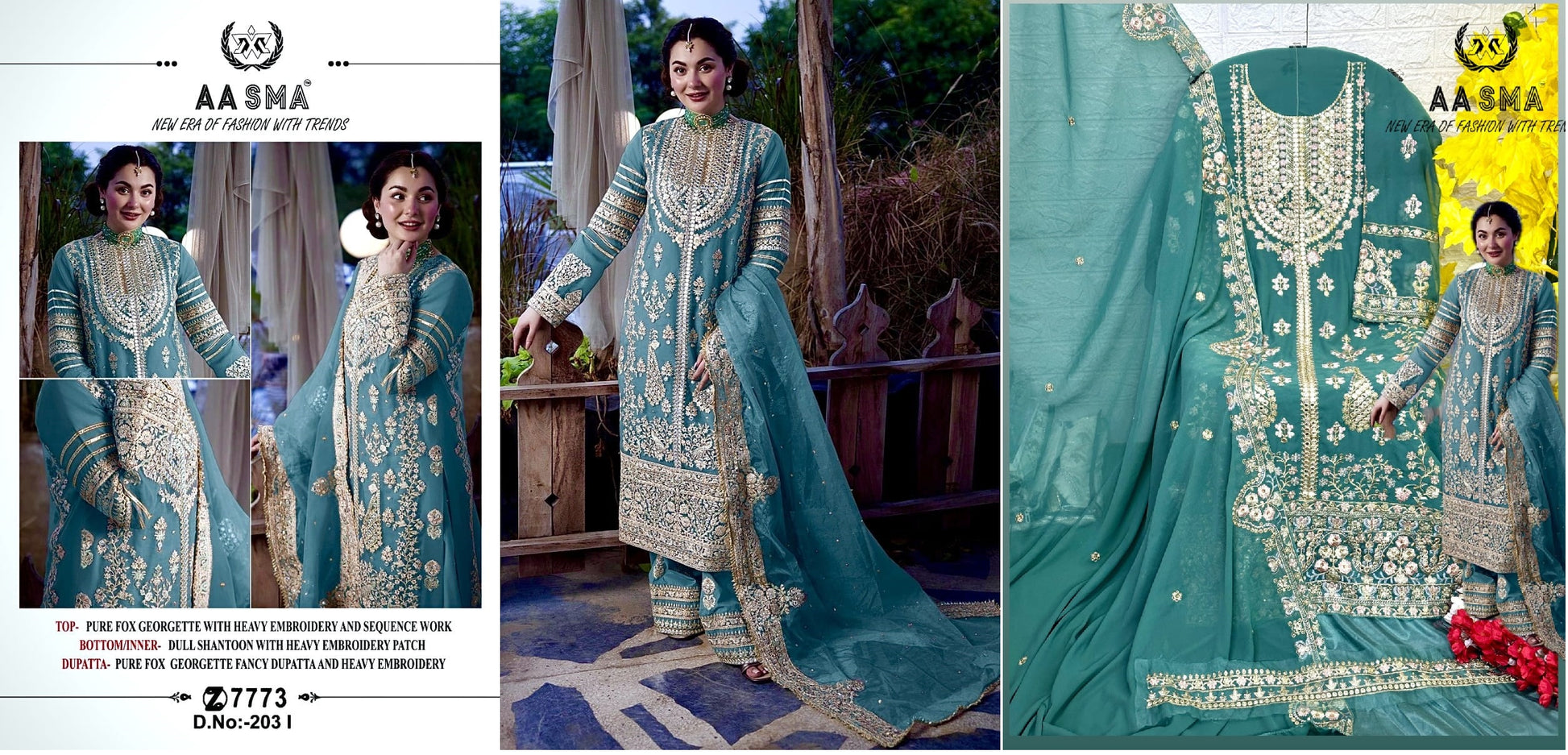 203I Aasma Pakistani Salwar Suits