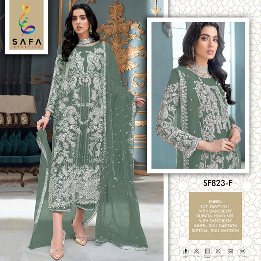 823F Safa Creation Pakistani Salwar Suits