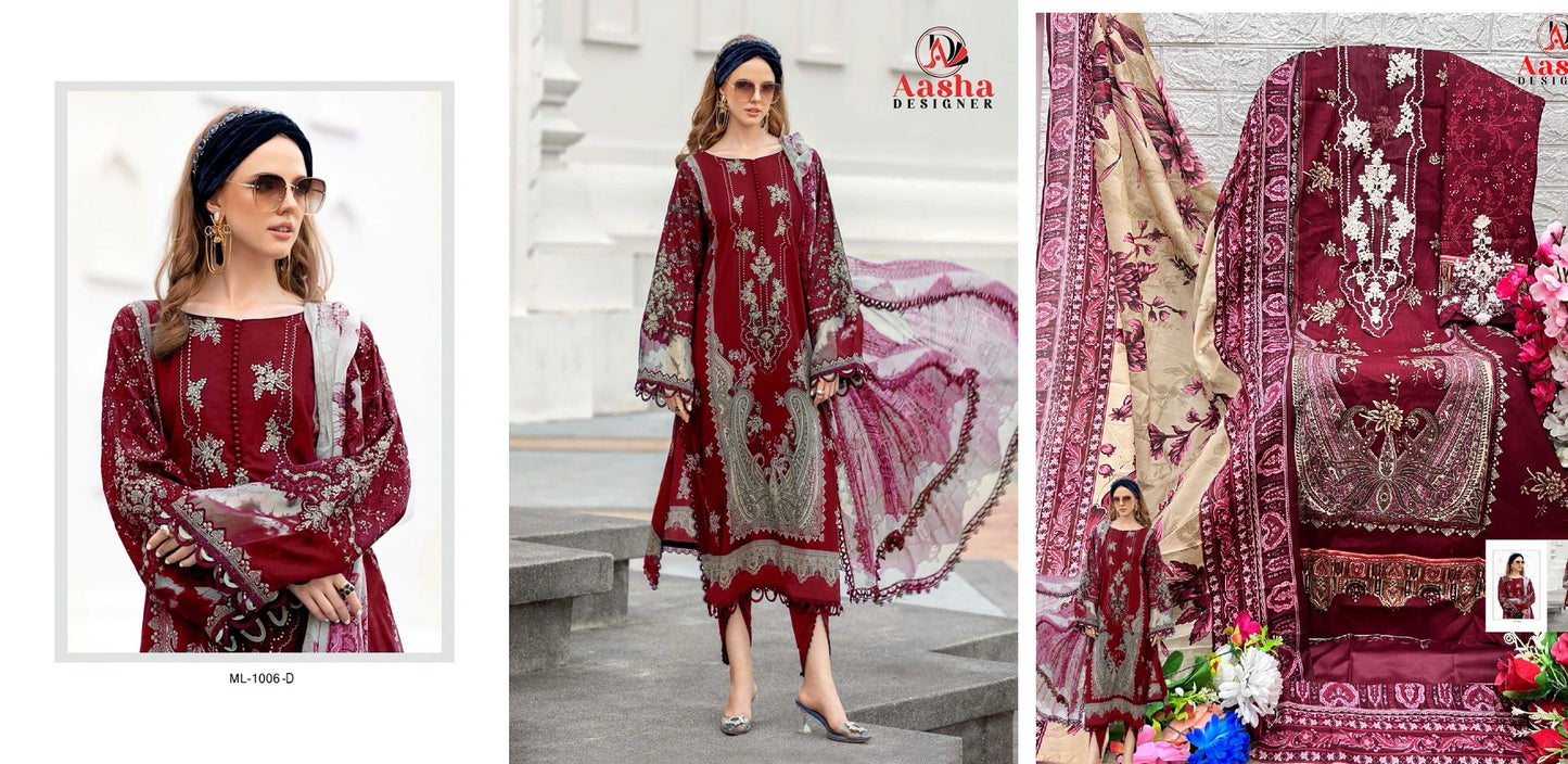 1006D Aasha Designer Pakistani Salwar Suits