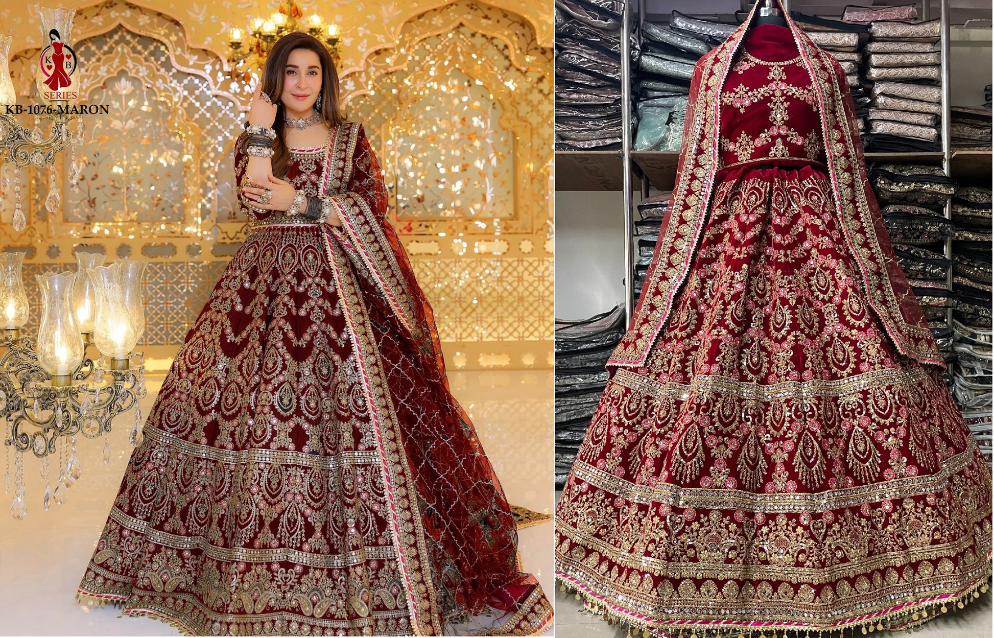 1076Red Kb Series Lehenga Choli