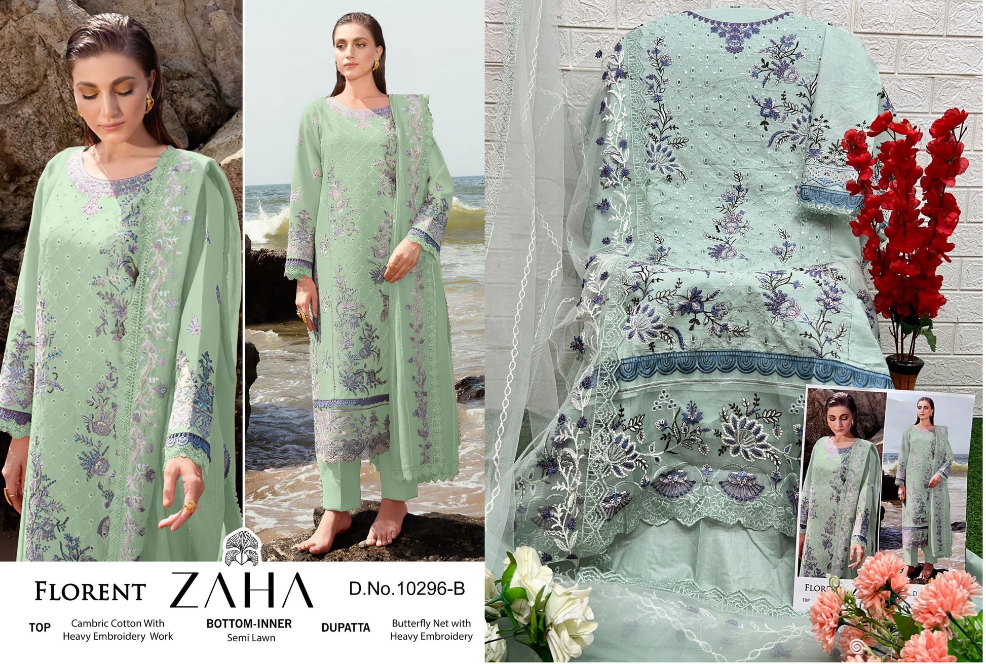 10296B Florent Zaha Pakistani Salwar Suits