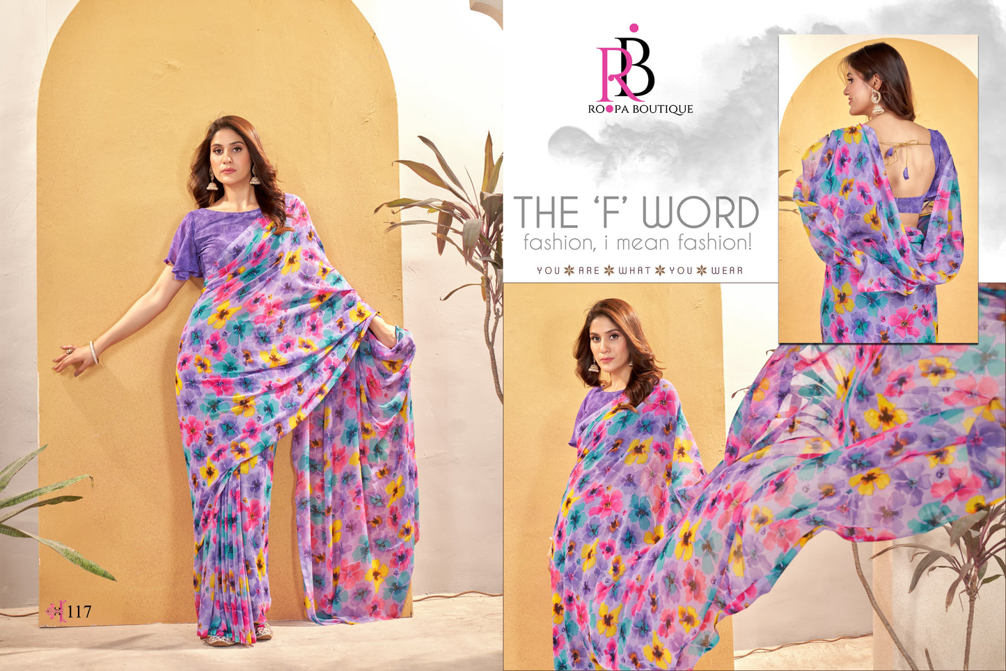 117 Zeeya Radhika Vol 5 Roopa Boutique Sarees