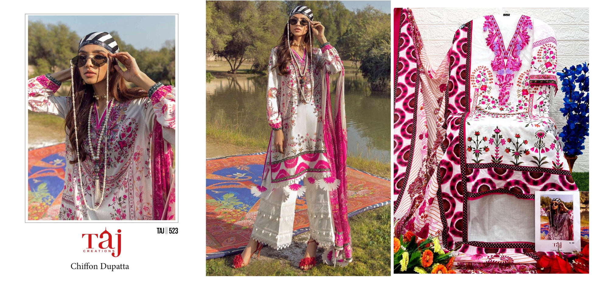 523 Taj Creations Pakistani Salwar Suits