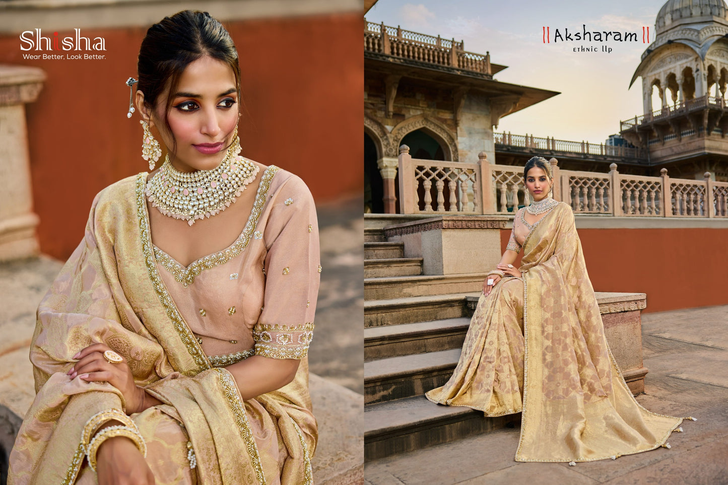 6186 Kumkum Vol 2 Shisha Viscose Sarees