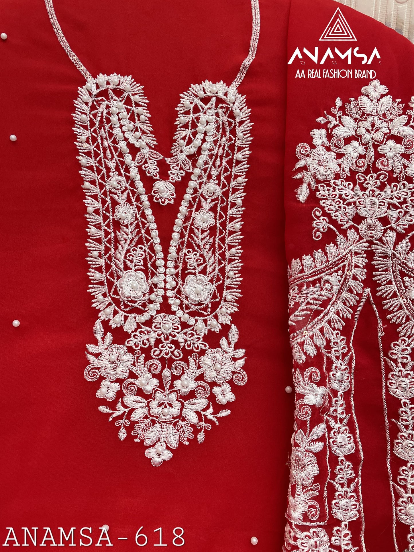 618 Anamsa Moti Work Pakistani Salwar Suits