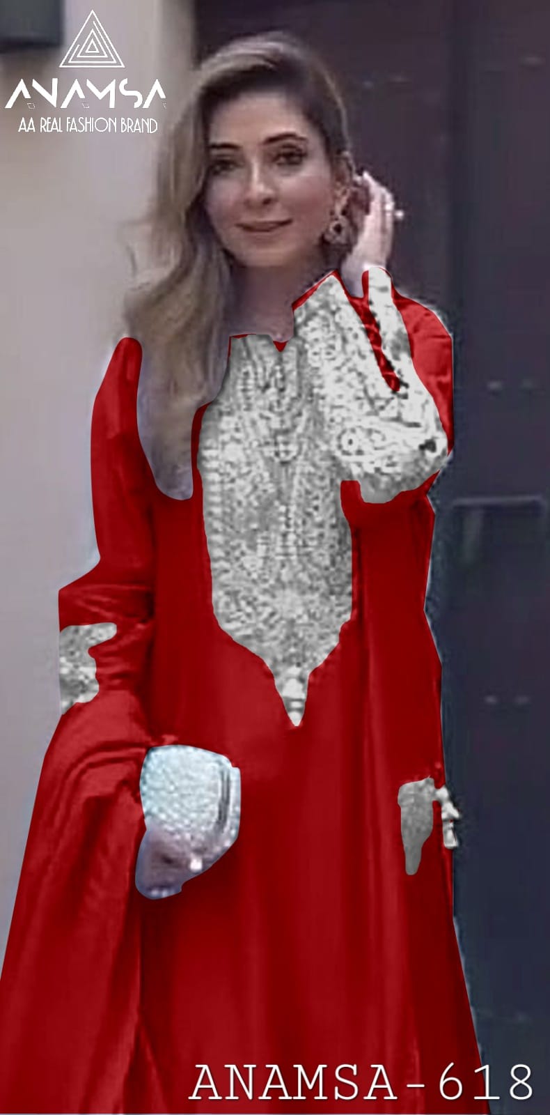 618 Anamsa Moti Work Pakistani Salwar Suits