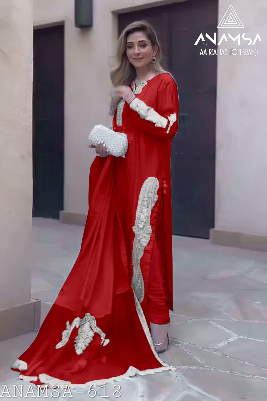 618 Anamsa Moti Work Pakistani Salwar Suits