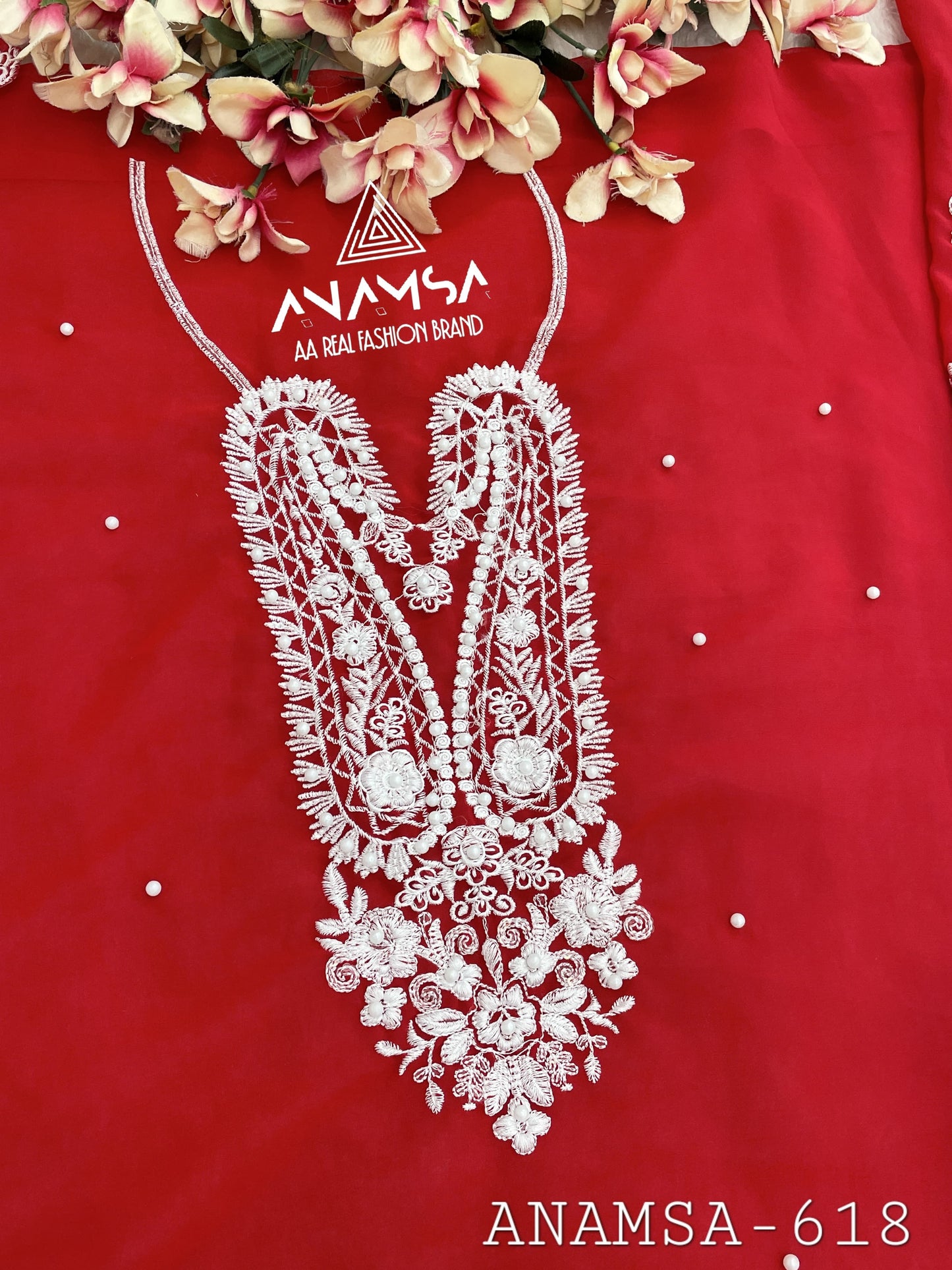 618 Anamsa Moti Work Pakistani Salwar Suits