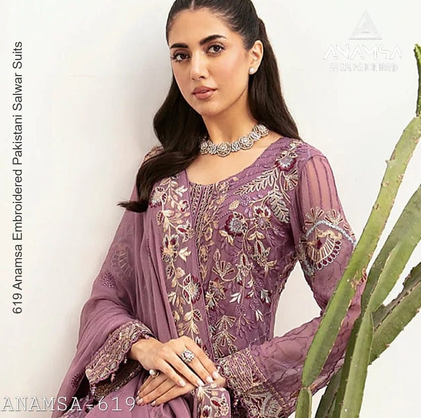 619 Anamsa Embroidered Pakistani Salwar Suits