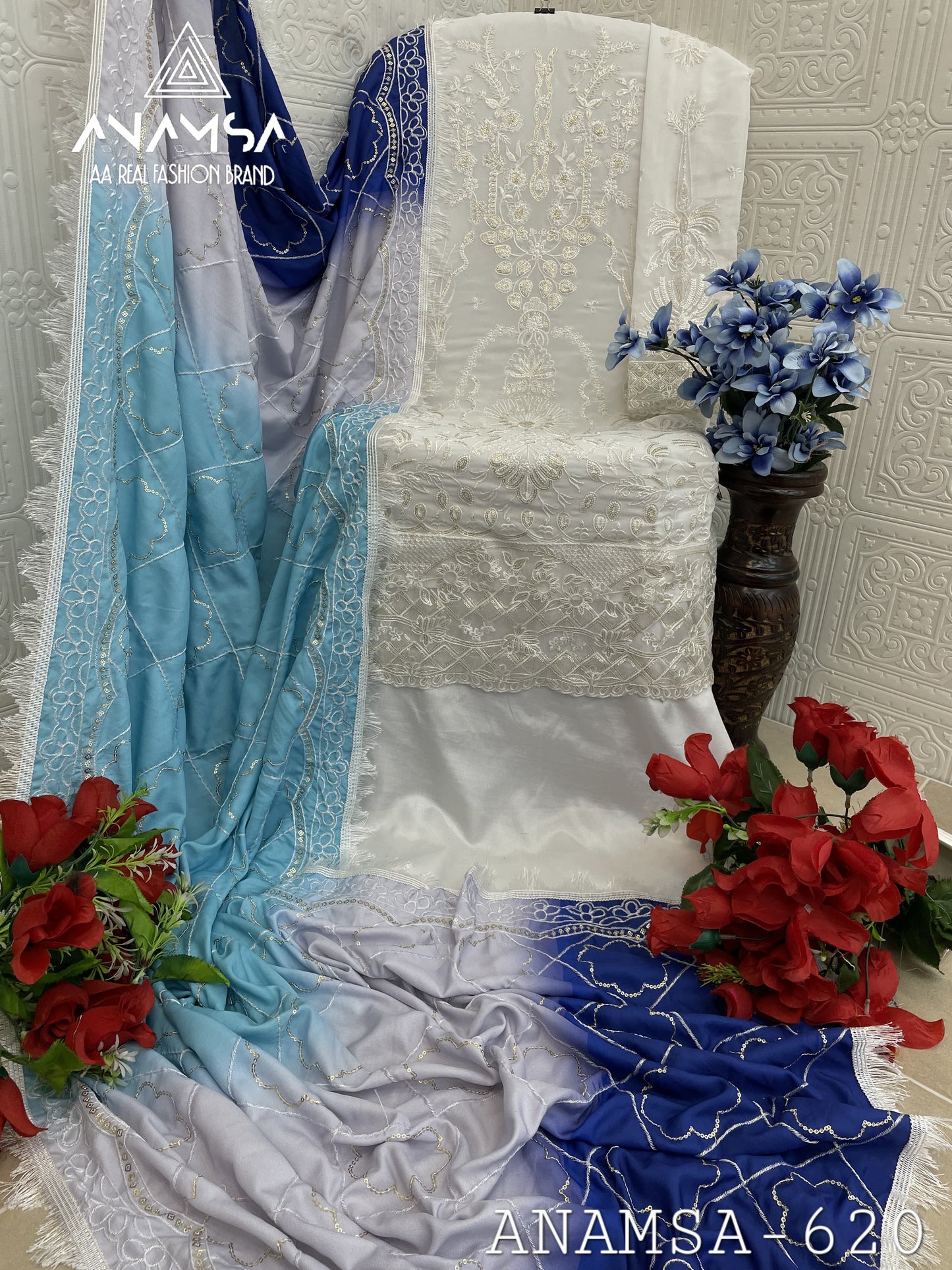 620 Anamsa Fox Georgette Pakistani Salwar Suits