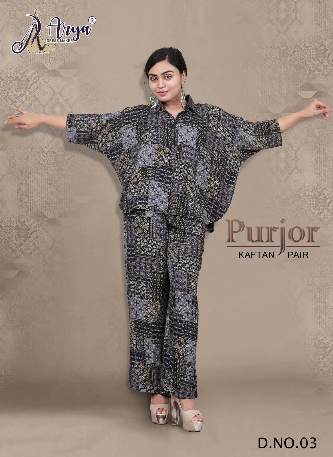 03 Purjor Adm Kaftan Pant Set