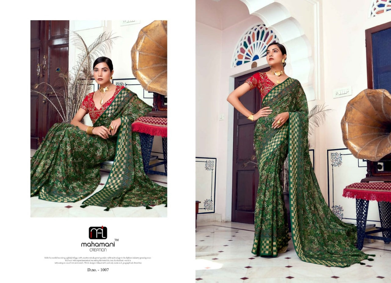 1007 Vinitaa Mahamani Creation Sarees