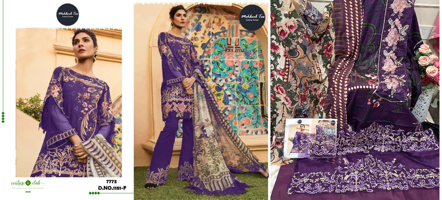 1181F Mehboob Tex Pakistani Salwar Suits