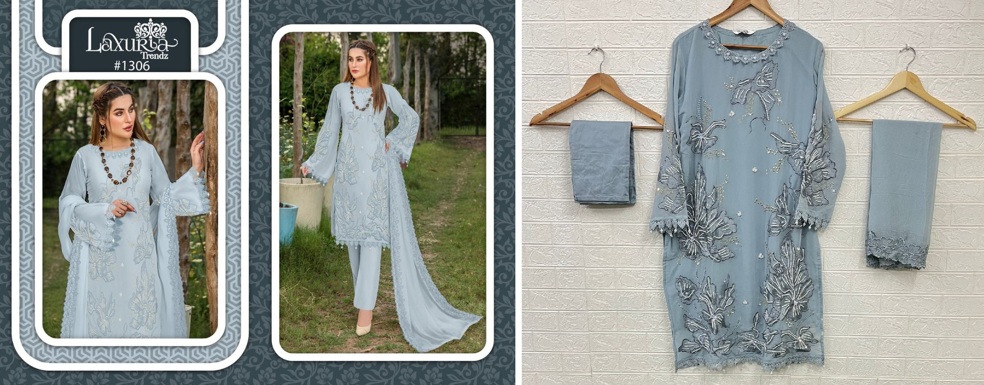 1306 Laxuria Trendz Pakistani Readymade Suits