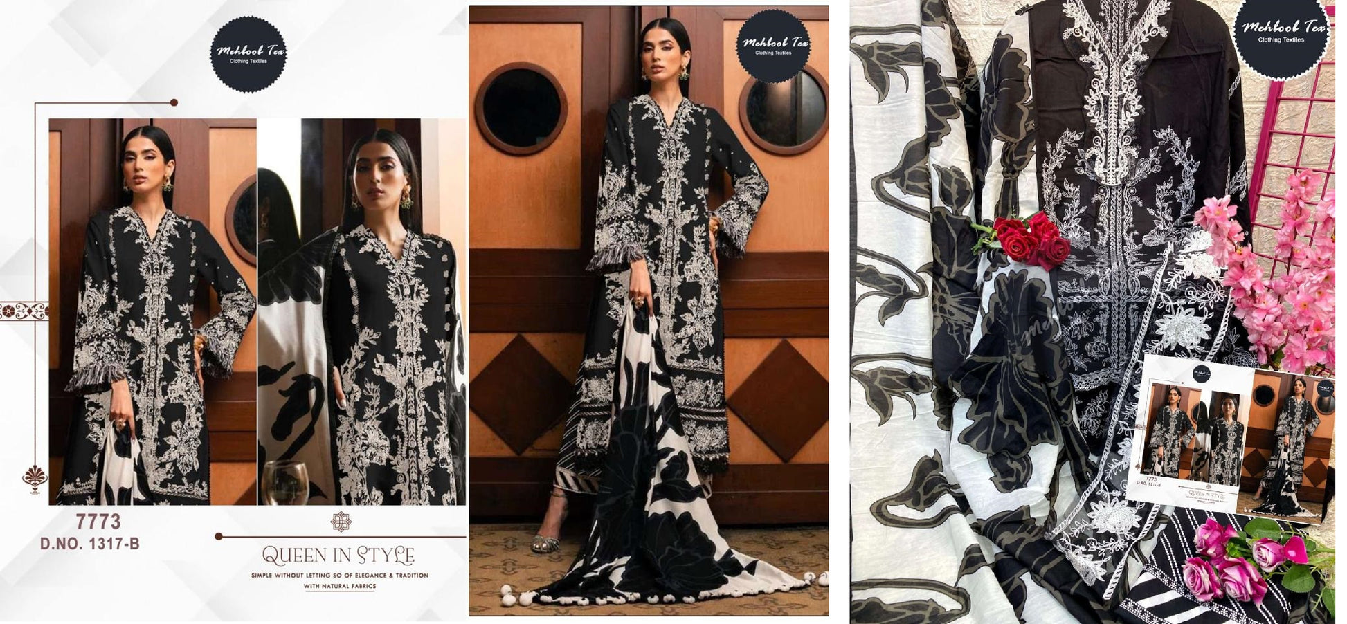 1317B Mehboob Tex Pakistani Salwar Suits