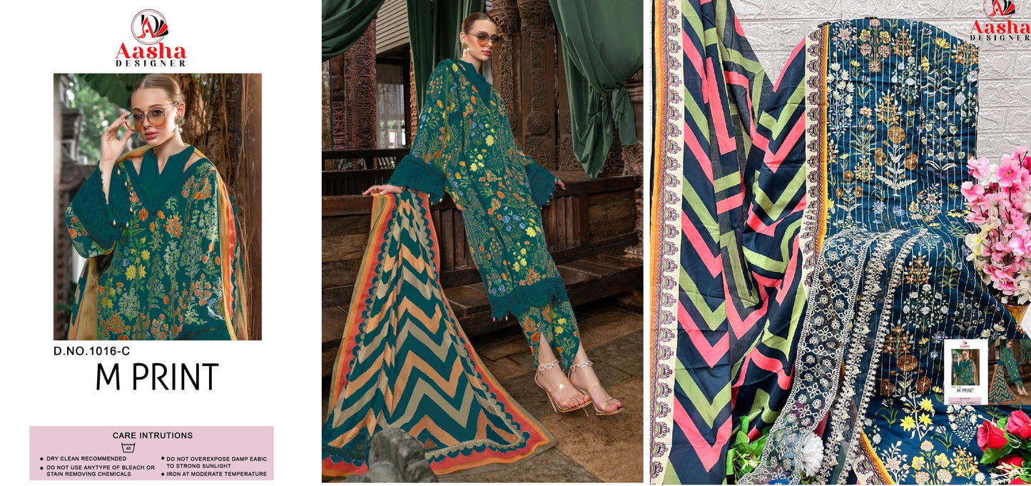 1016C Aasha Designer Pakistani Salwar Suits