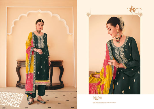 2041 Rainbow Radha Unstitched Suits