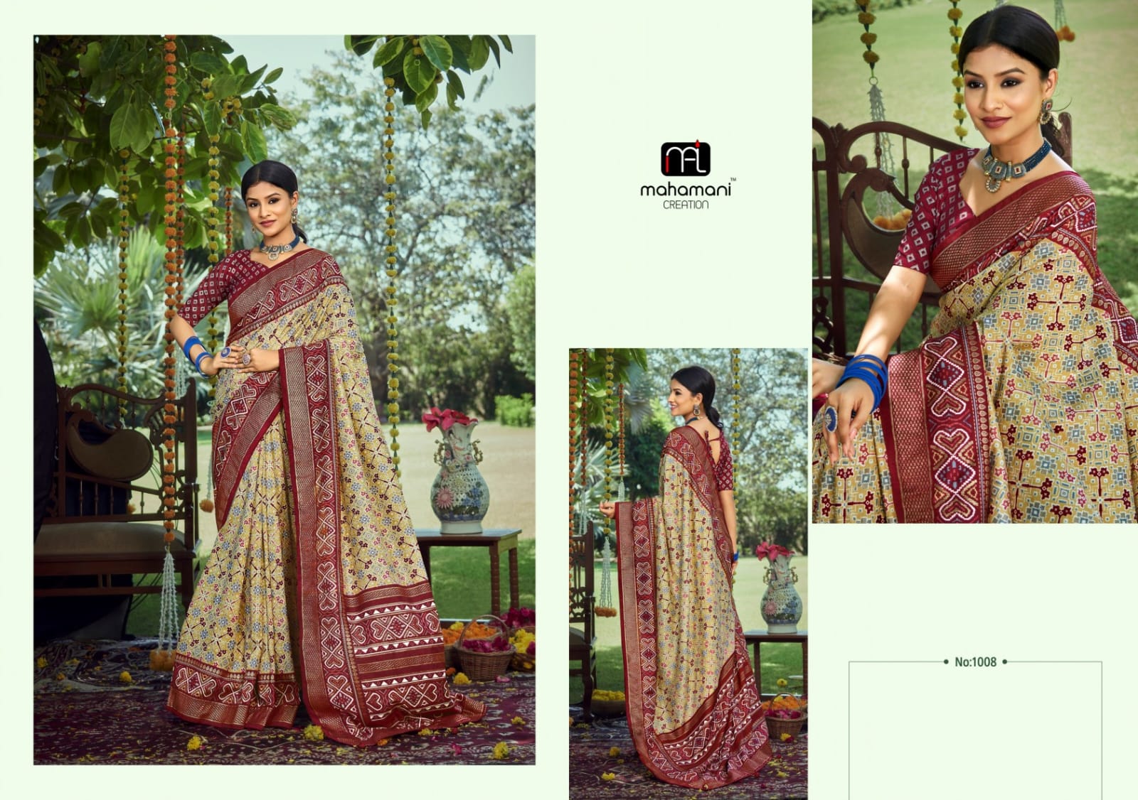 1008 Devika Mahamani Creation Sarees
