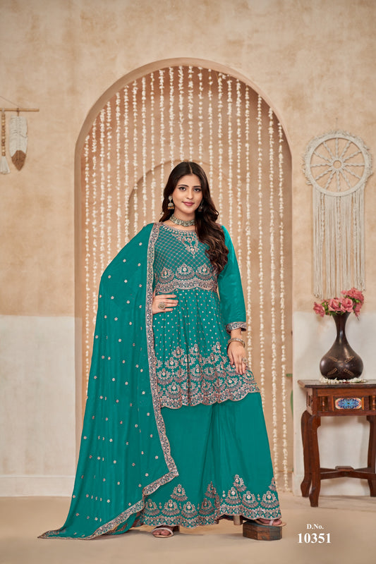 10351 Vol 35 Anjubaa Unstitched Suits
