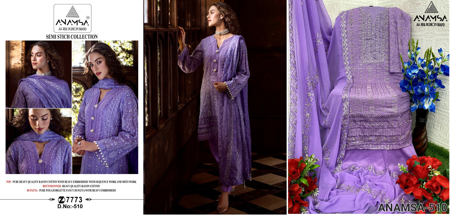 510 Anamsa Pakistani Salwar Suits