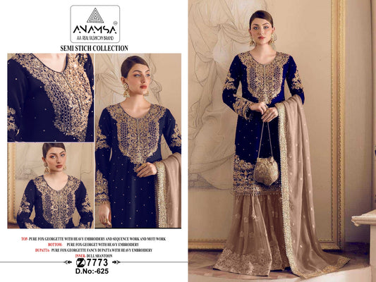 625 Anamsa Georgette Pakistani Salwar Suits