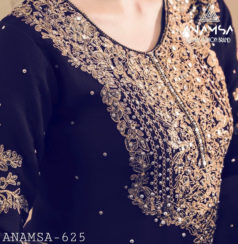 625 Anamsa Georgette Pakistani Salwar Suits