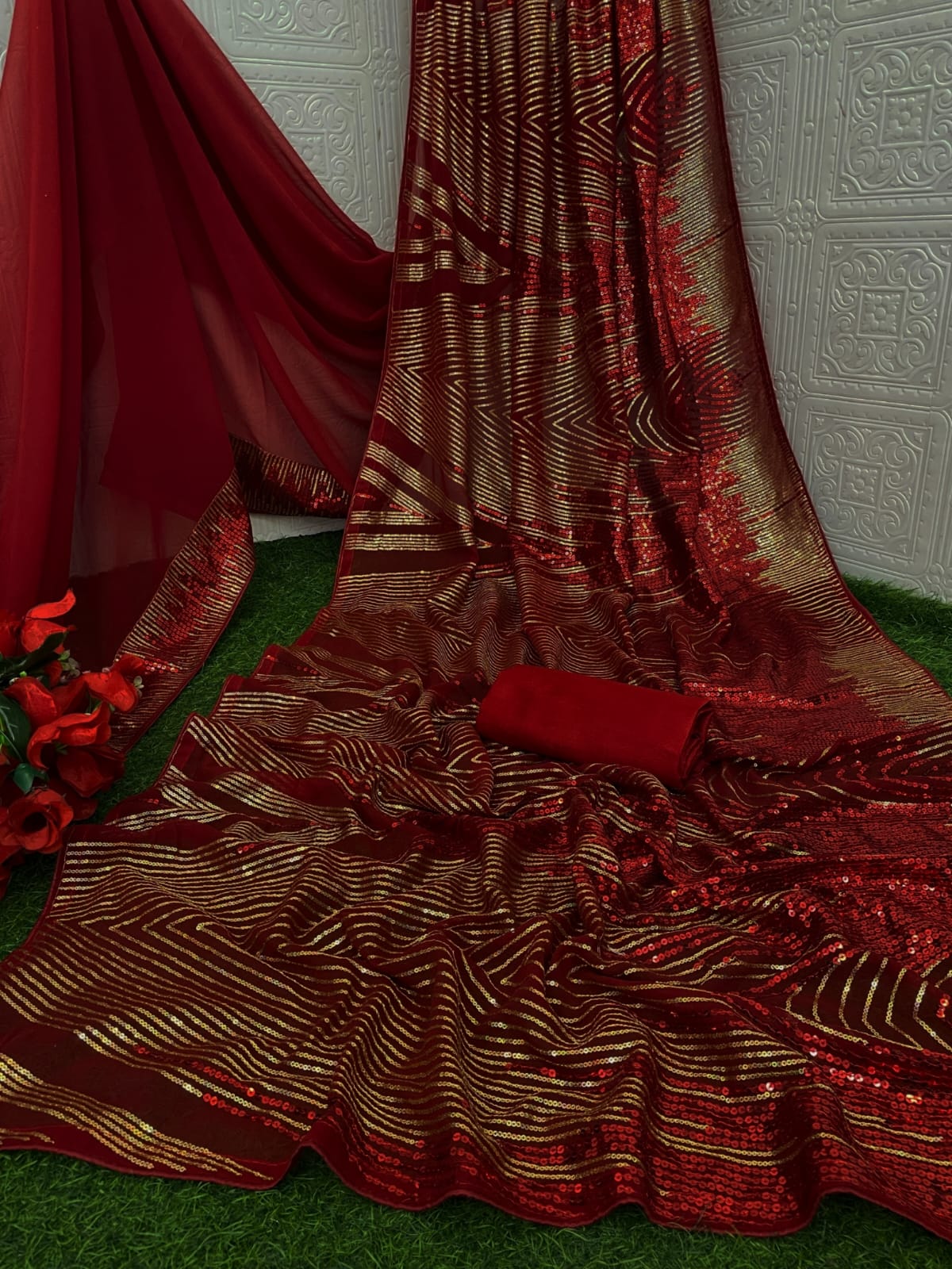 626 Jr Creation Georgette Sarees