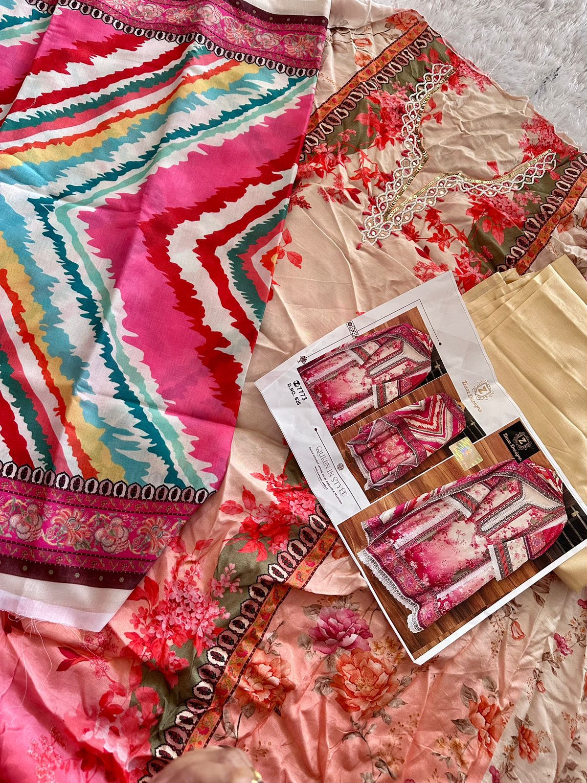 626 Ziaaz Designs Handwork Pakistani Salwar Suits