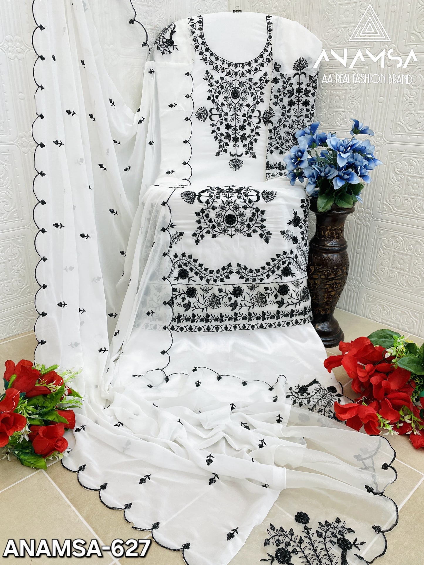 627 Anamsa Sequence Work Pakistani Salwar Suits