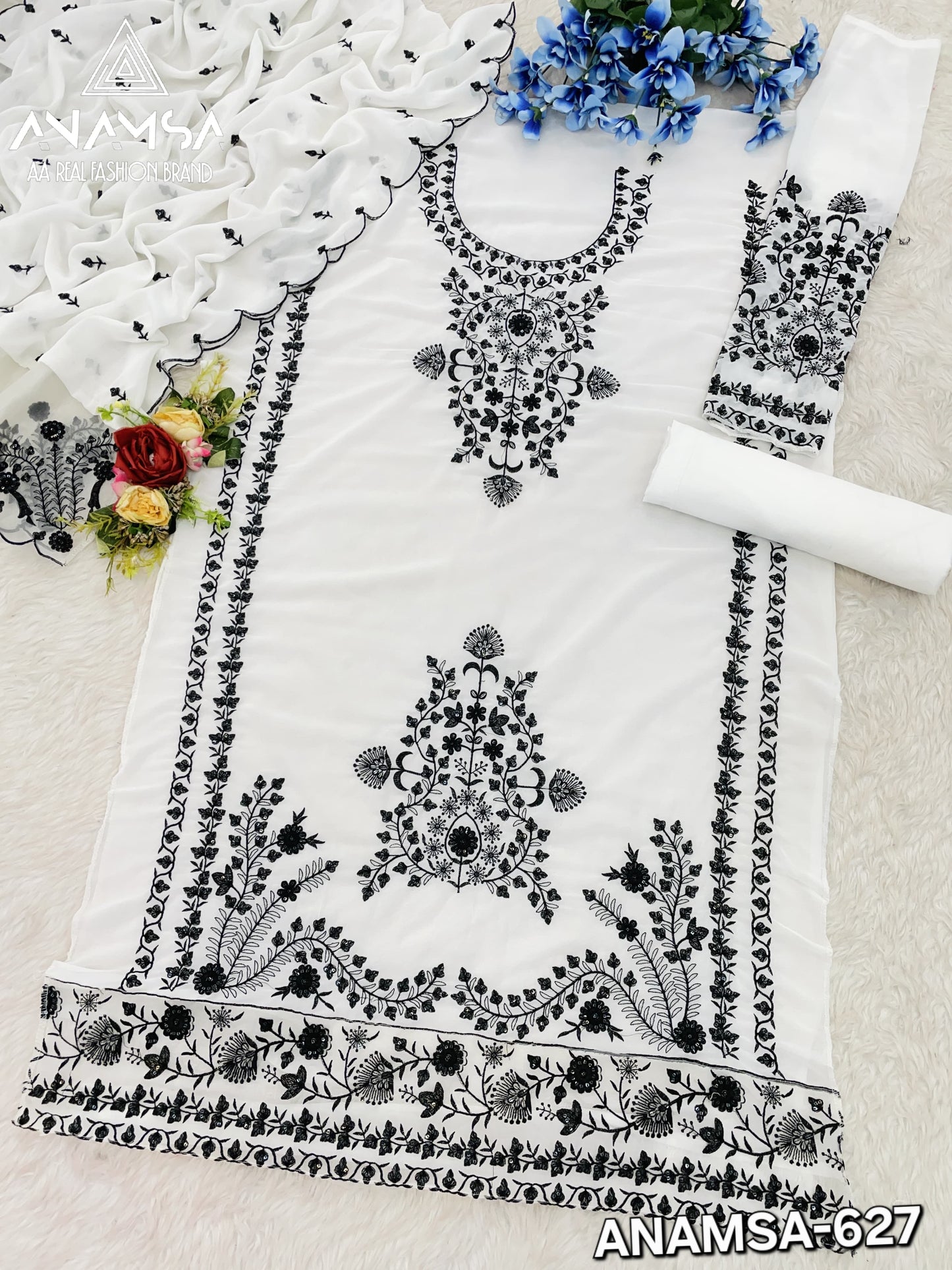 627 Anamsa Sequence Work Pakistani Salwar Suits