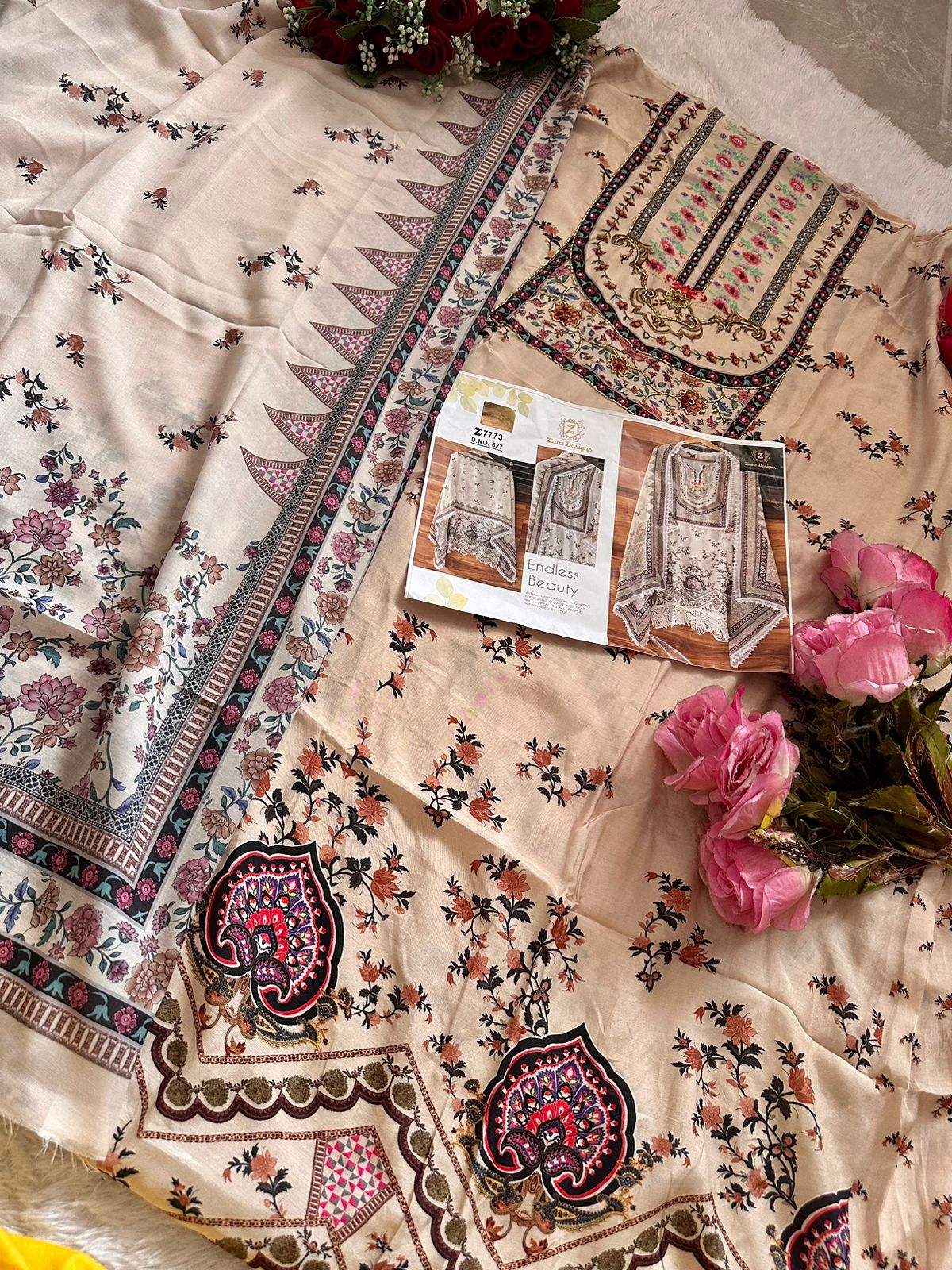 627 Ziaaz Designs Handwork Pakistani Salwar Suits