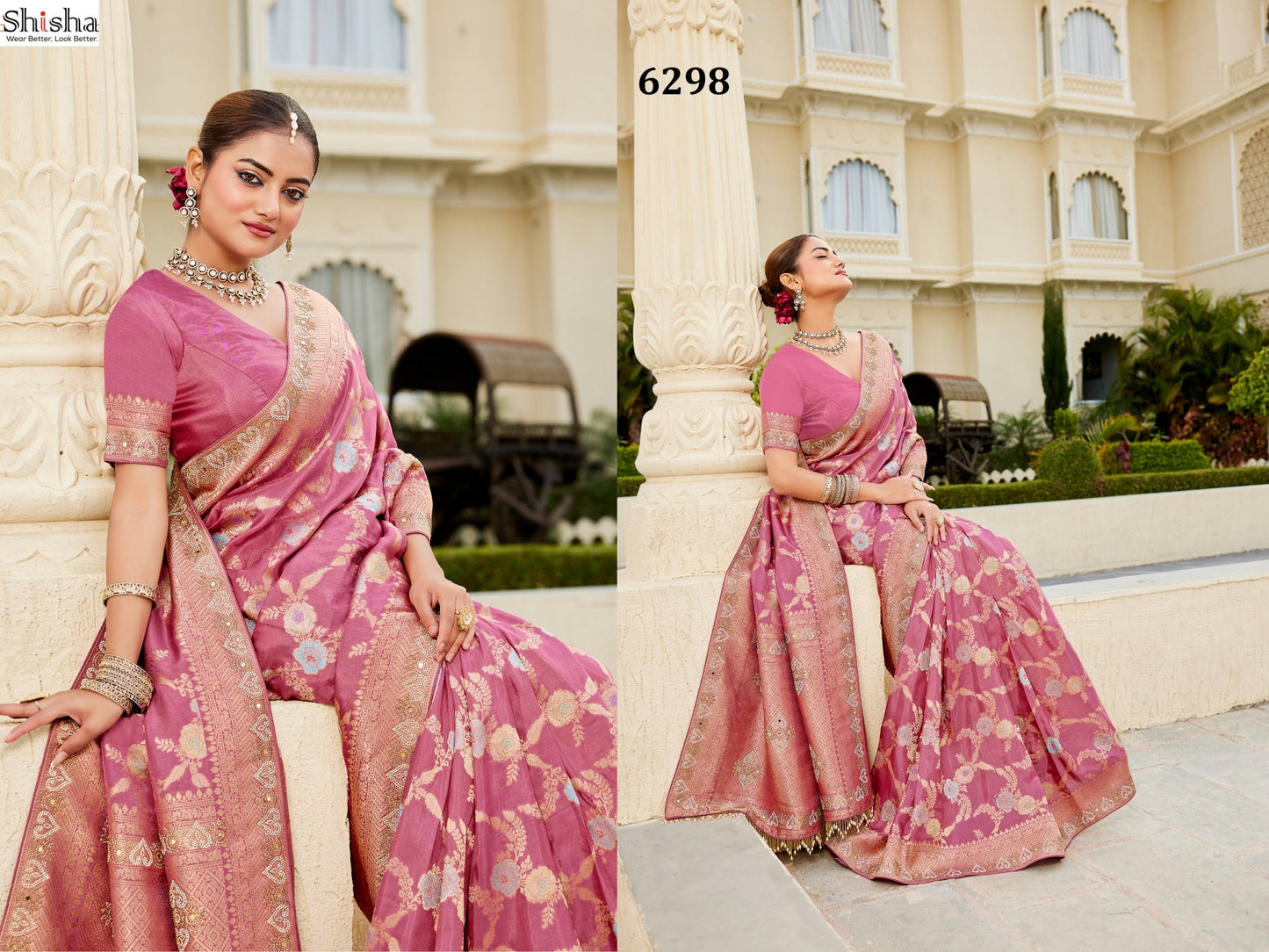6298 Kum Kum Vol 7 Shisha Russian Silk Sarees