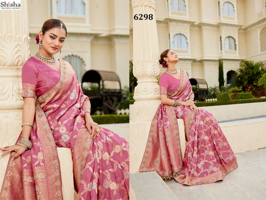 6298 Kum Kum Vol 7 Shisha Russian Silk Sarees