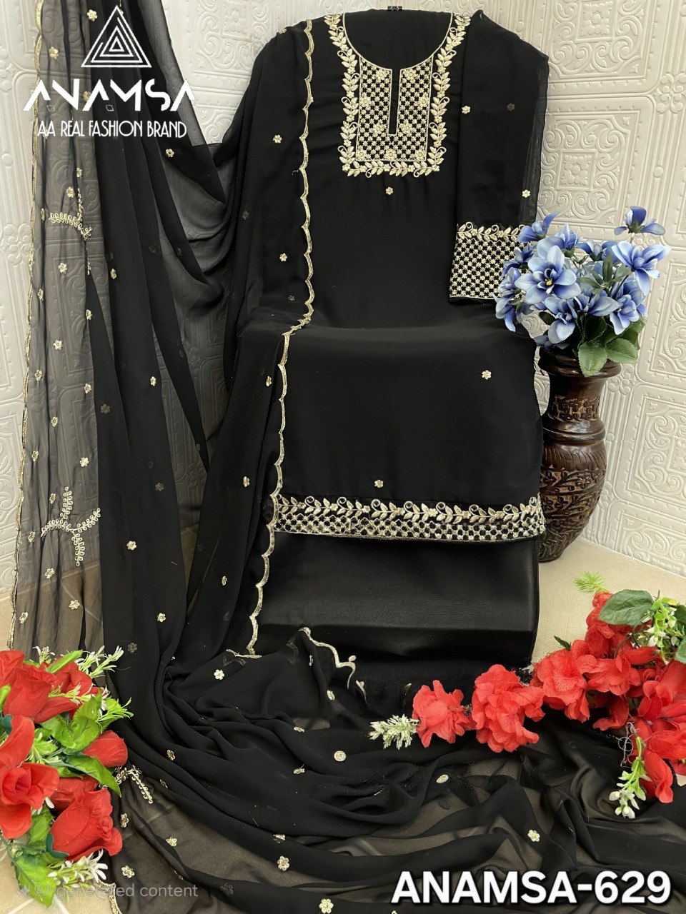 629 Anamsa Embroidery Pakistani Salwar Suits