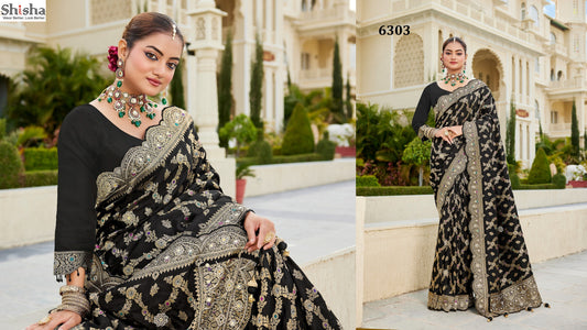 6303 Kum Kum Vol 7 Shisha Russian Silk Sarees