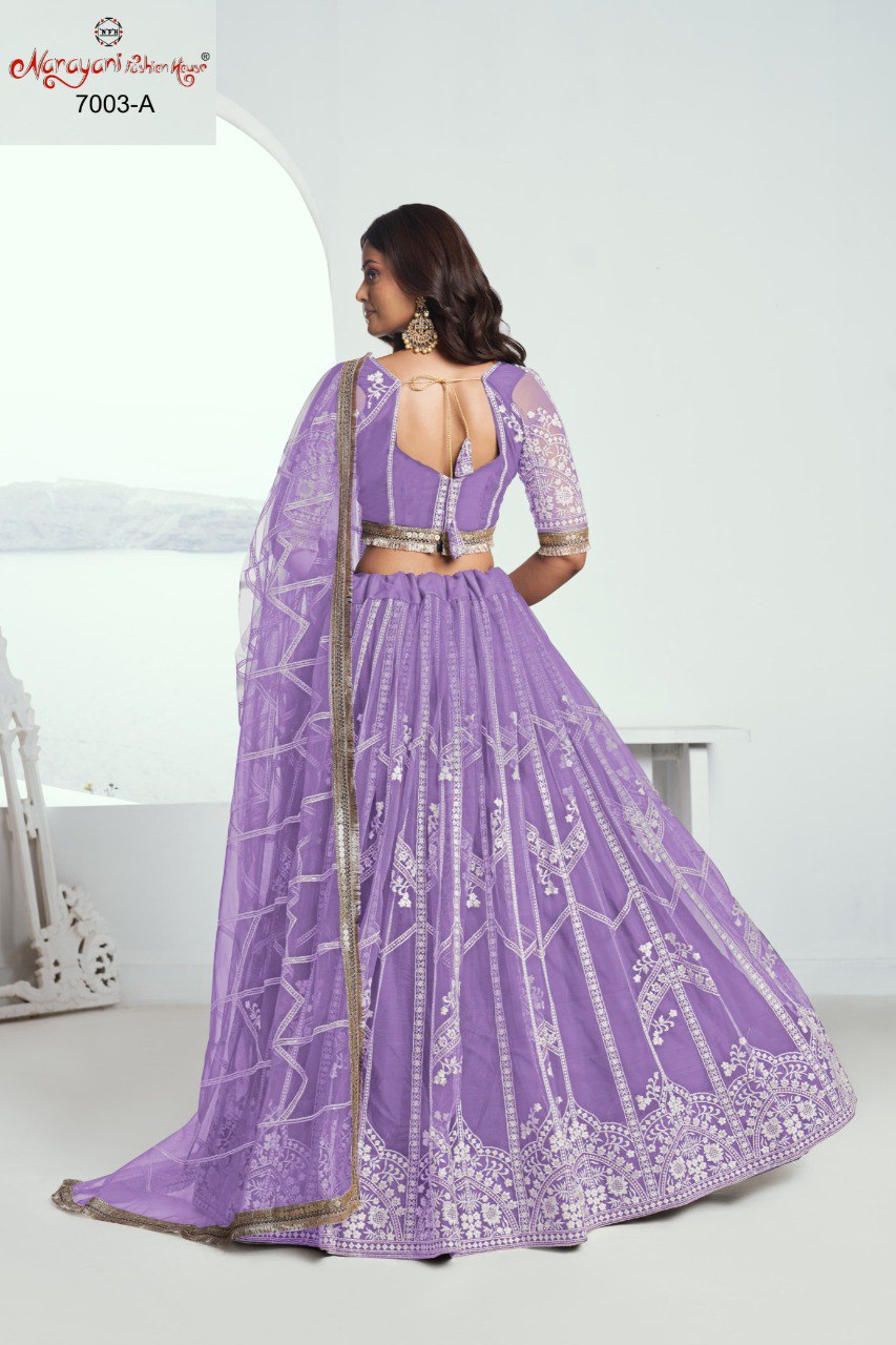 7003A Chandrakala Vol 1 Narayani Fashion House Butterfly Net Lehenga Choli