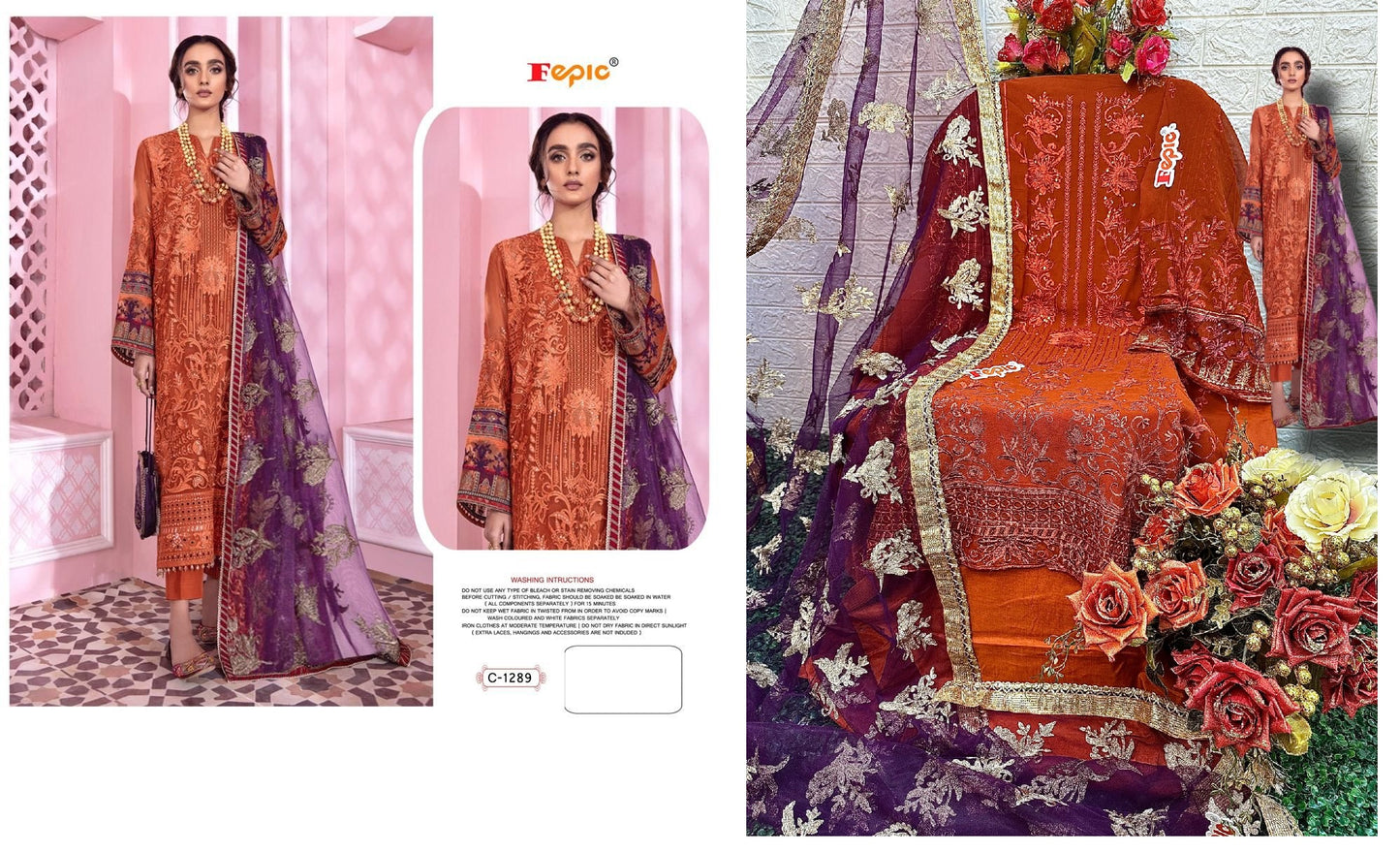 C-1289 Rosemeen Fepic Pakistani Salwar Suits