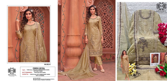 M-282A Mushq Pakistani Salwar Suits