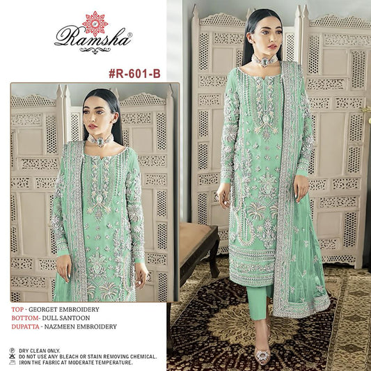 601B Ramsha Pakistani Salwar Suits