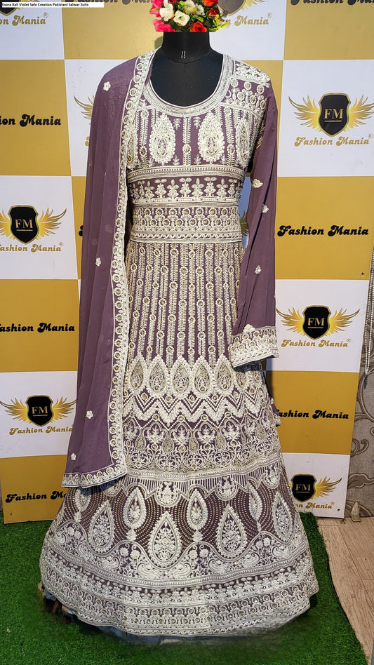 Evora Kali Violet Safa Creation Pakistani Salwar Suits