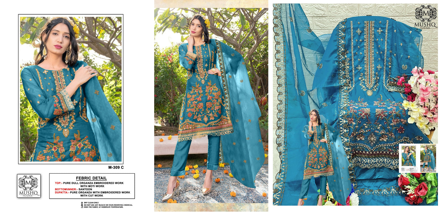 309C Mushq Pakistani Salwar Suits