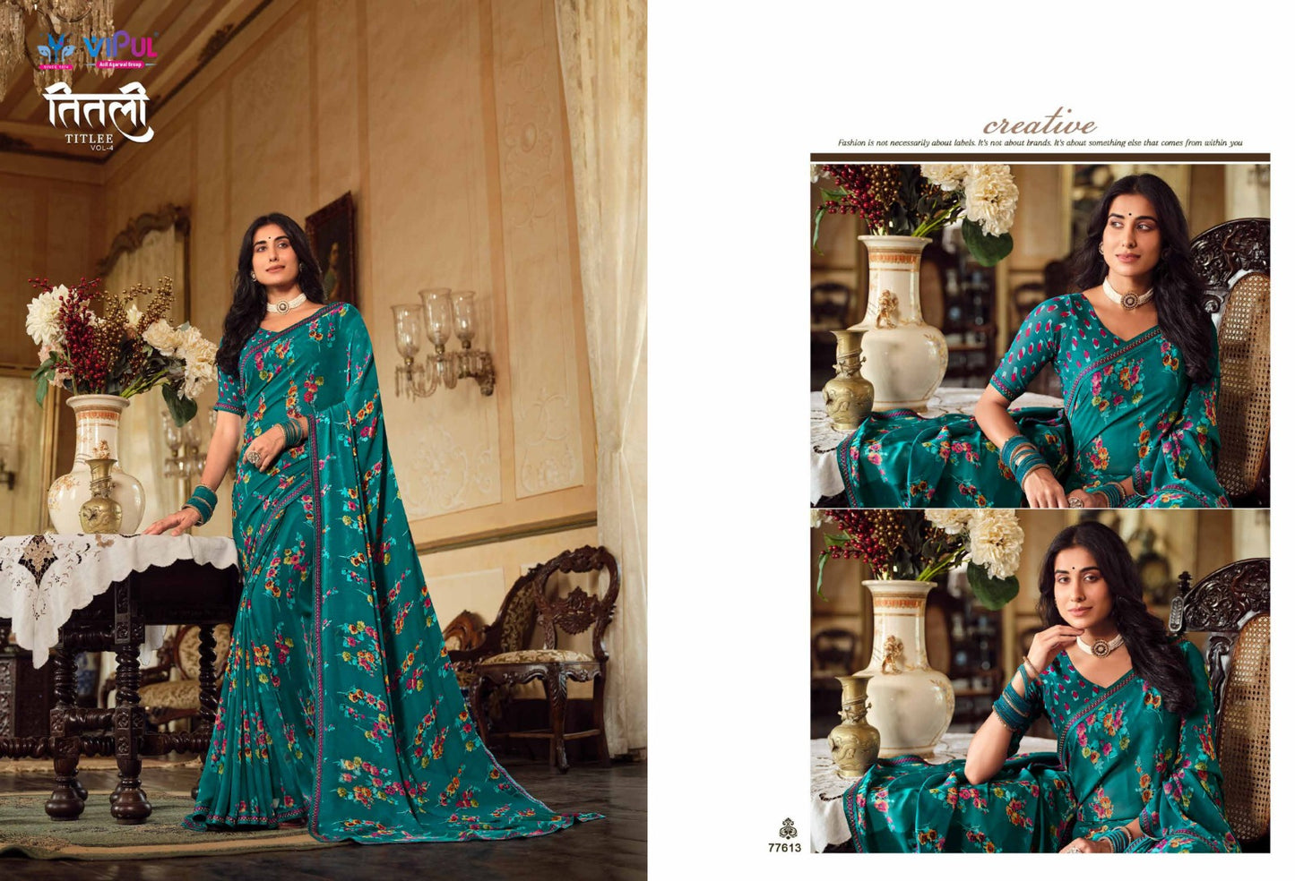 77613 Titlee Vol 4 Vipul Sarees