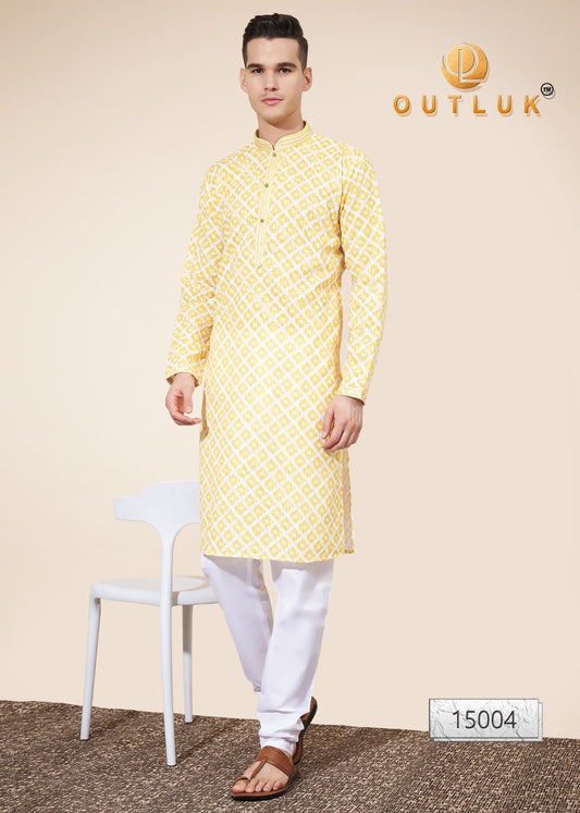 15004 Wedding Collection Vol 15 Outluk Mens Kurta Pyjama