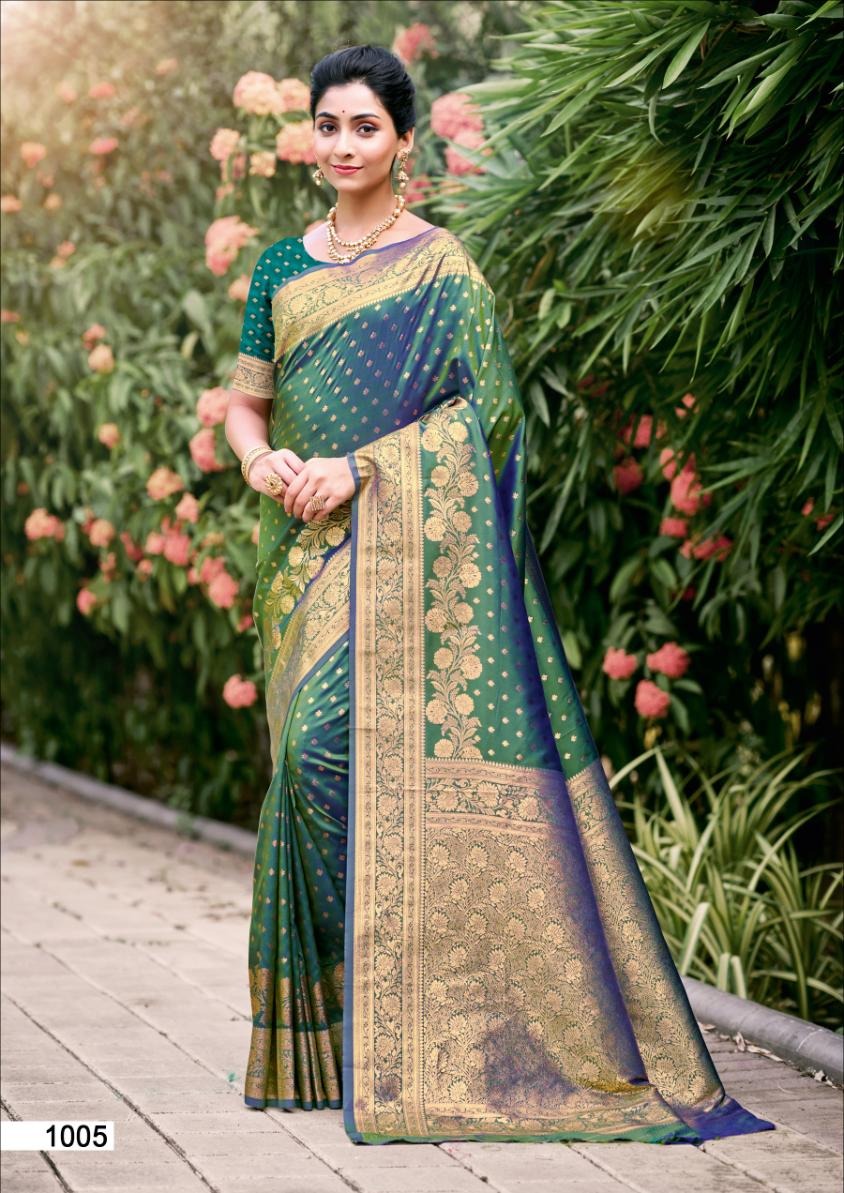 1005 Gajgamini Silk Bunawat Sarees