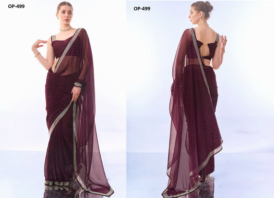 499 Wine Laxminam Sarees