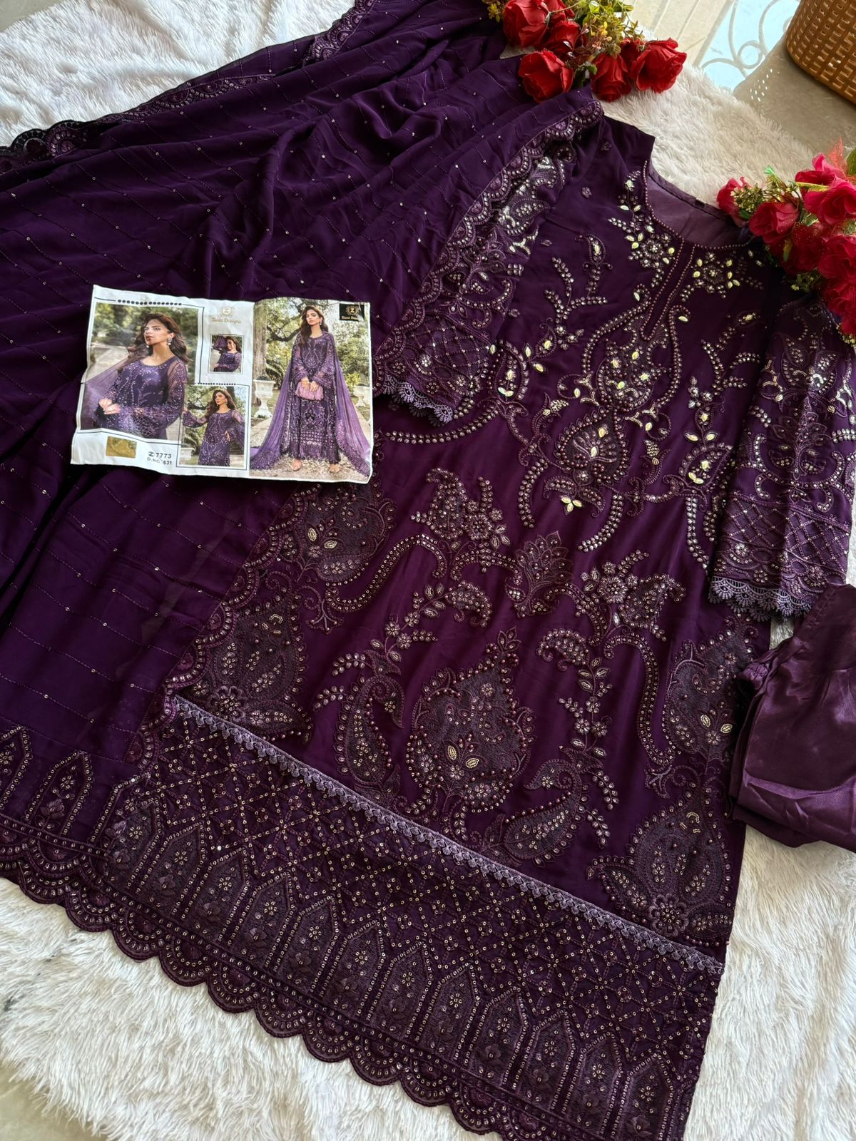 631 Ziaaz Designs Handwork Pakistani Salwar Suits