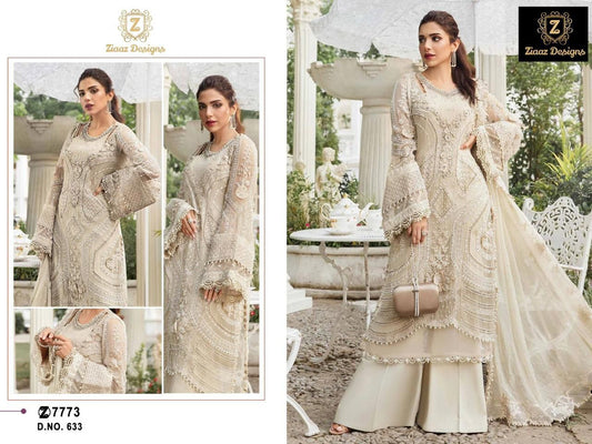 633 Ziaaz Designs Embroidered Pakistani Salwar Suits