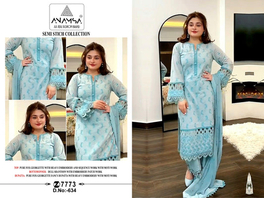 634 Anamsa Fox Georgette Pakistani Salwar Suits