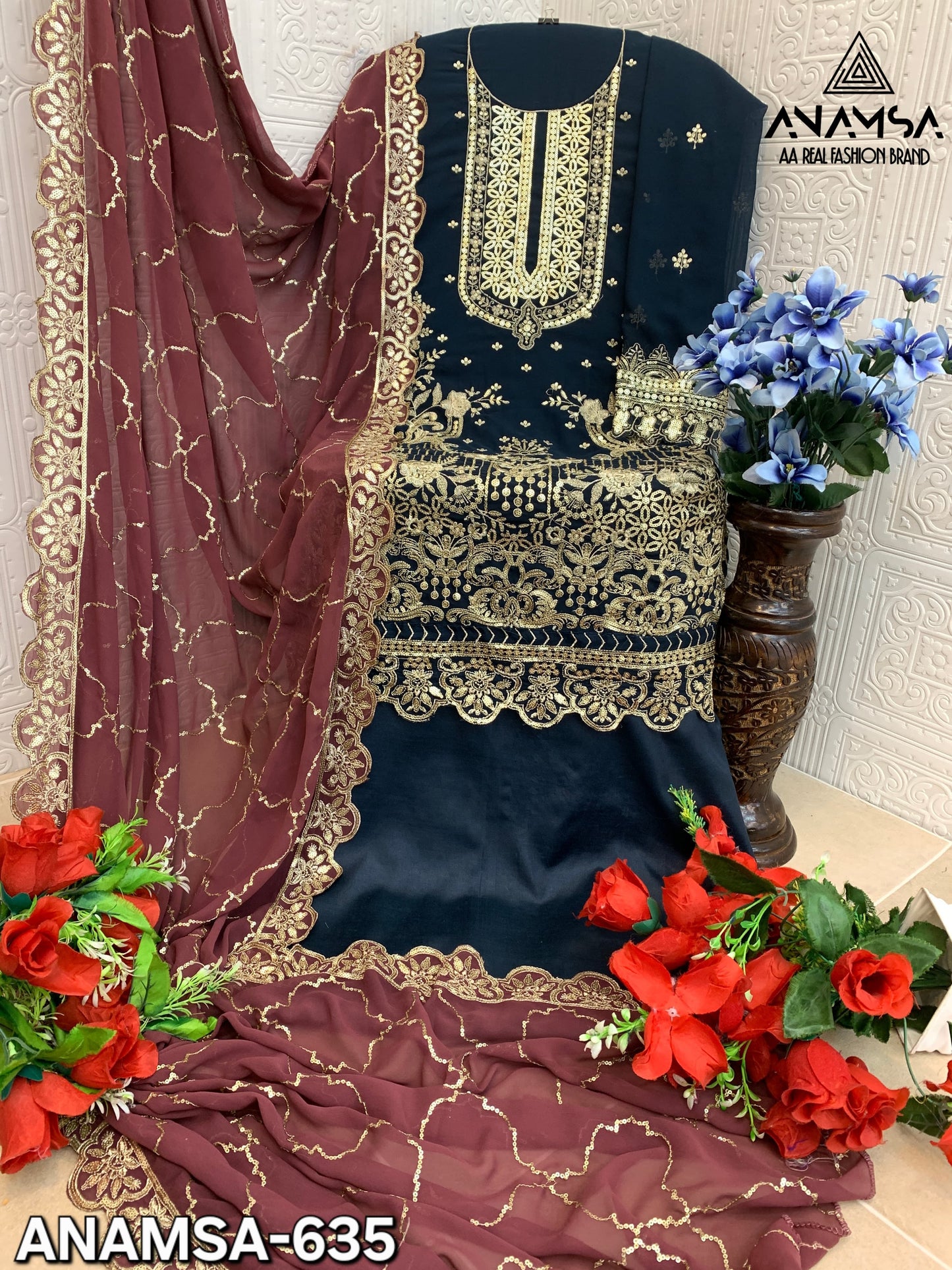 635 Anamsa Georgette Pakistani Salwar Suits