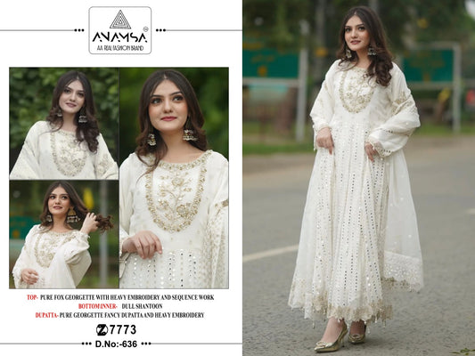 636 Anamsa Georgette Pakistani Salwar Suits